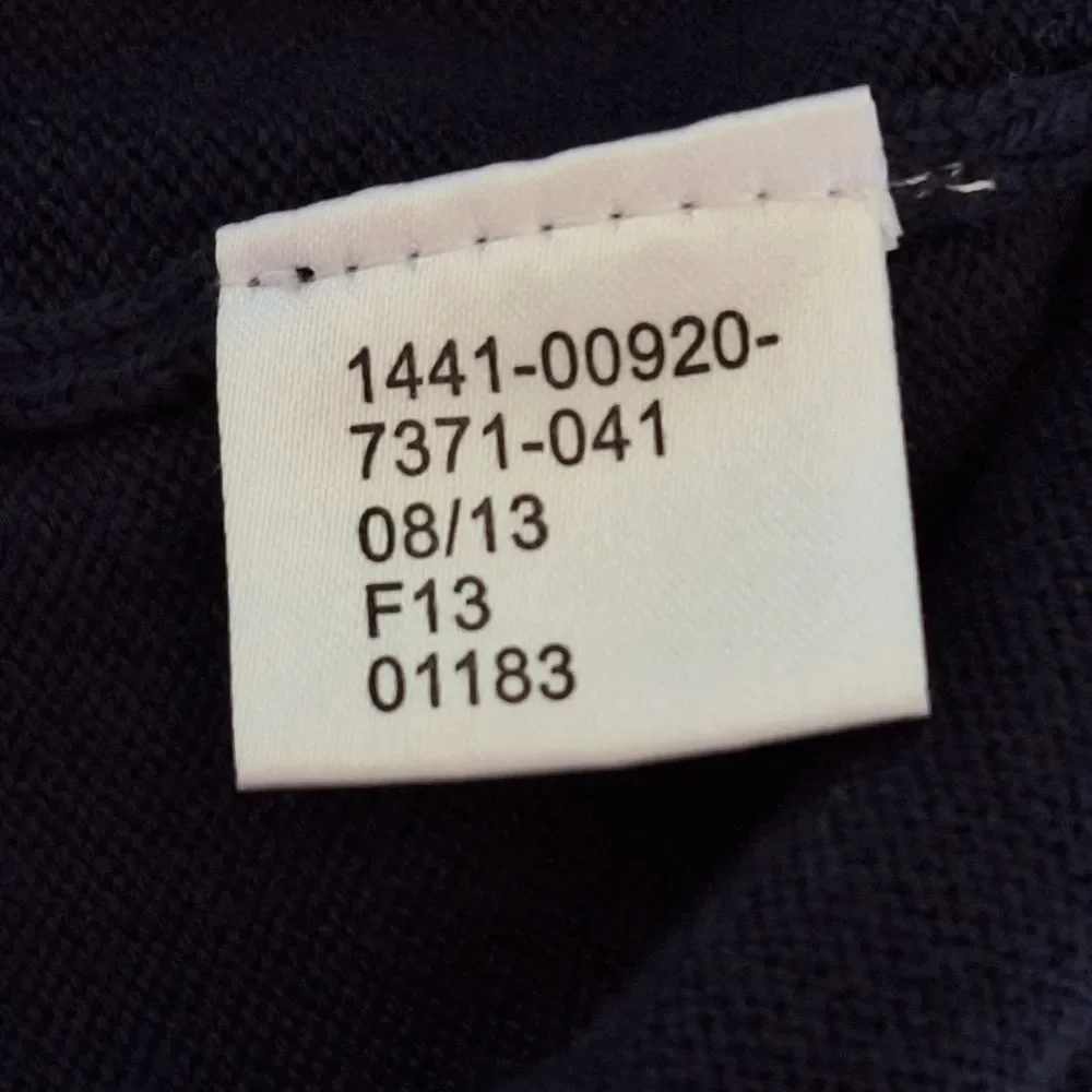 Jos A Bank Signature Collection Pima Cotton Sweater Blue 1/4 Zip Men's size XL